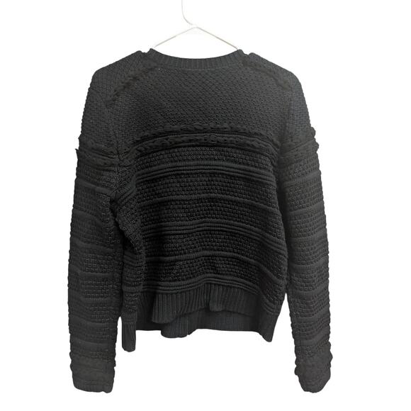 Black chunky knit zip cardigan by Banana Republic Limited Edition black label XL - Picture 7 of 12